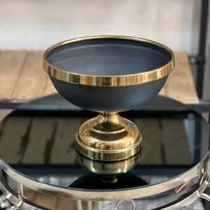 سرویس پذیرای ۴ تیکه فلزی ونیز رنگ مشکی