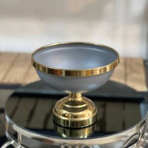 سرویس پذیرای ۴ تیکه فلزی ونیز رنگ طوسی