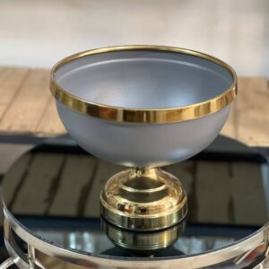 سرویس پذیرای ۴ تیکه فلزی ونیز رنگ طوسی